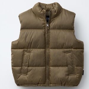 NWT Zara Kids Khaki Padded Vest